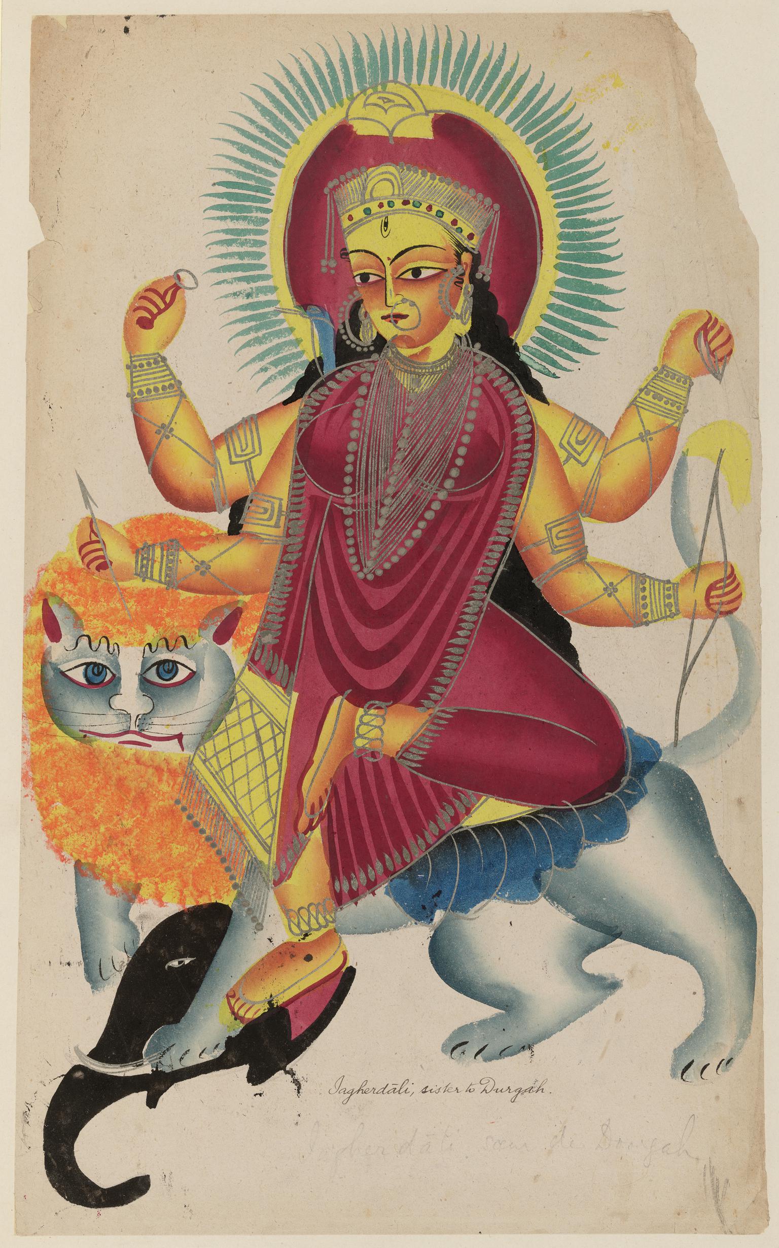 Durga as Jagaddhatri