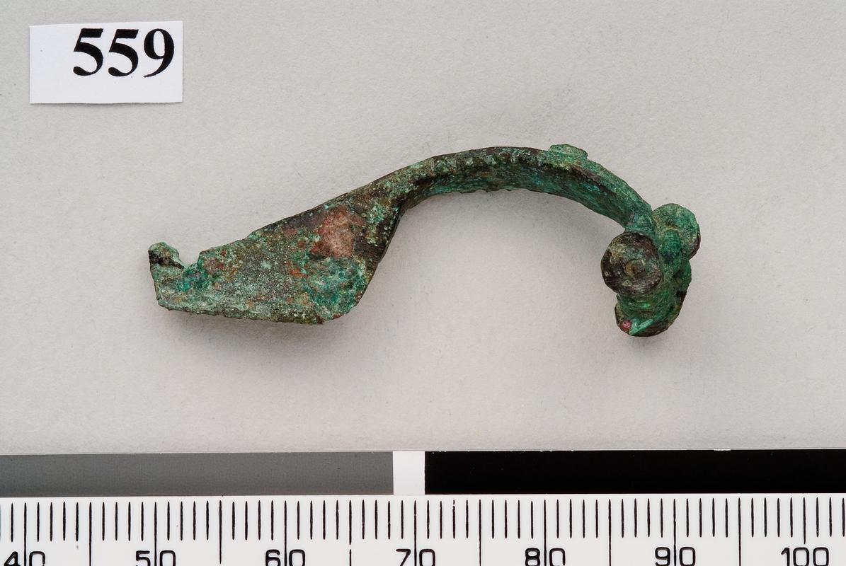 Roman copper alloy T shaped brooch