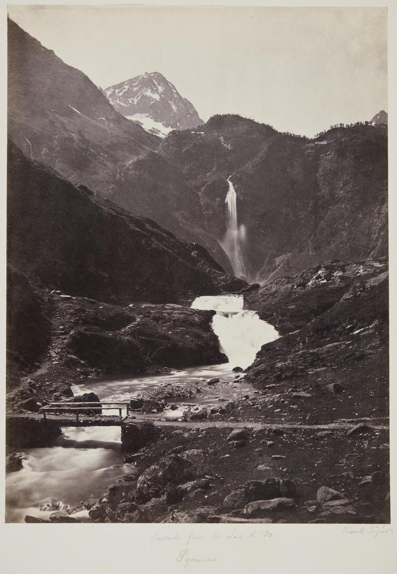 Cascade from the Lac d' Oo, Pyrenees (photo)