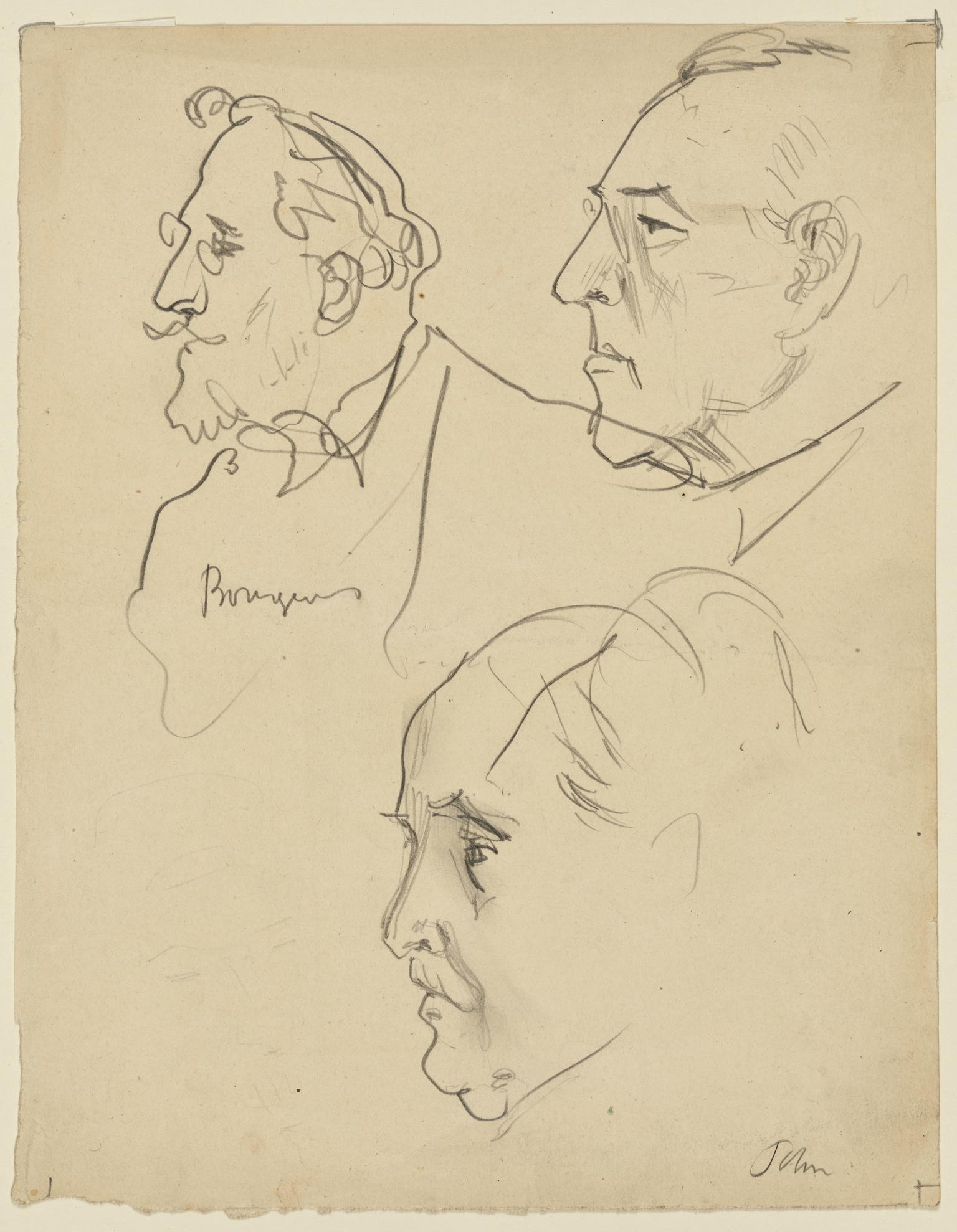 Leon Victor Auguste Bourgeois (1851-1925), President T Woodrow Wilson (1856-1924) and Arthur James Balfour [1848-1924]