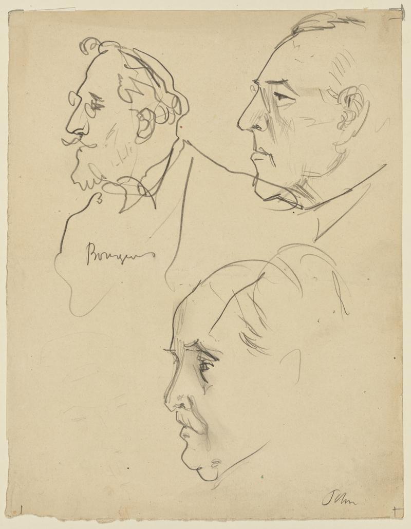 Leon Victor Auguste Bourgeois (1851-1925), President T Woodrow Wilson (1856-1924) and Arthur James Balfour (1848-1930)