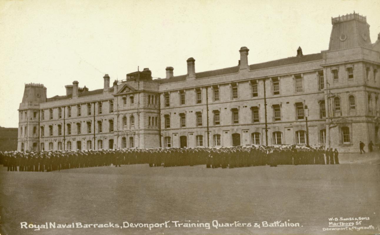Royal Naval Barracks, Devonport.  Training Quarters & Battalion