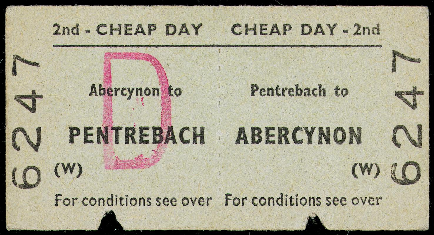 British Railways Board Ticket (front)