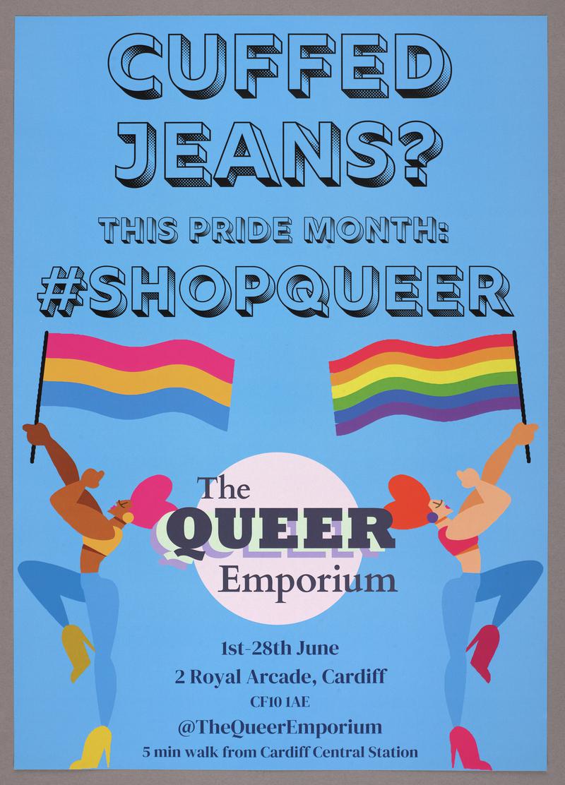 A3 poster used to advertise The Queer Emporium.