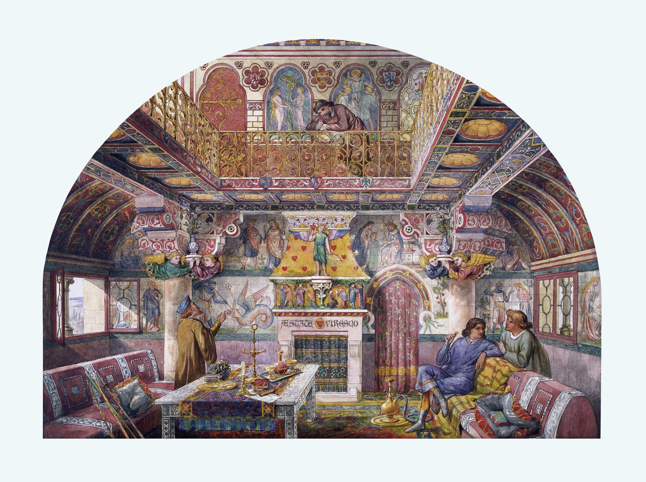 Design for Summer Smoking Room, Cardiff Castle