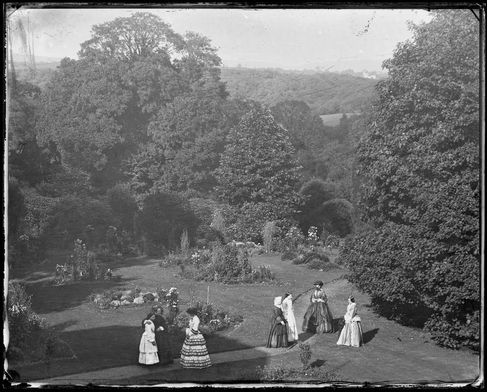 Penllergare House, glass negative