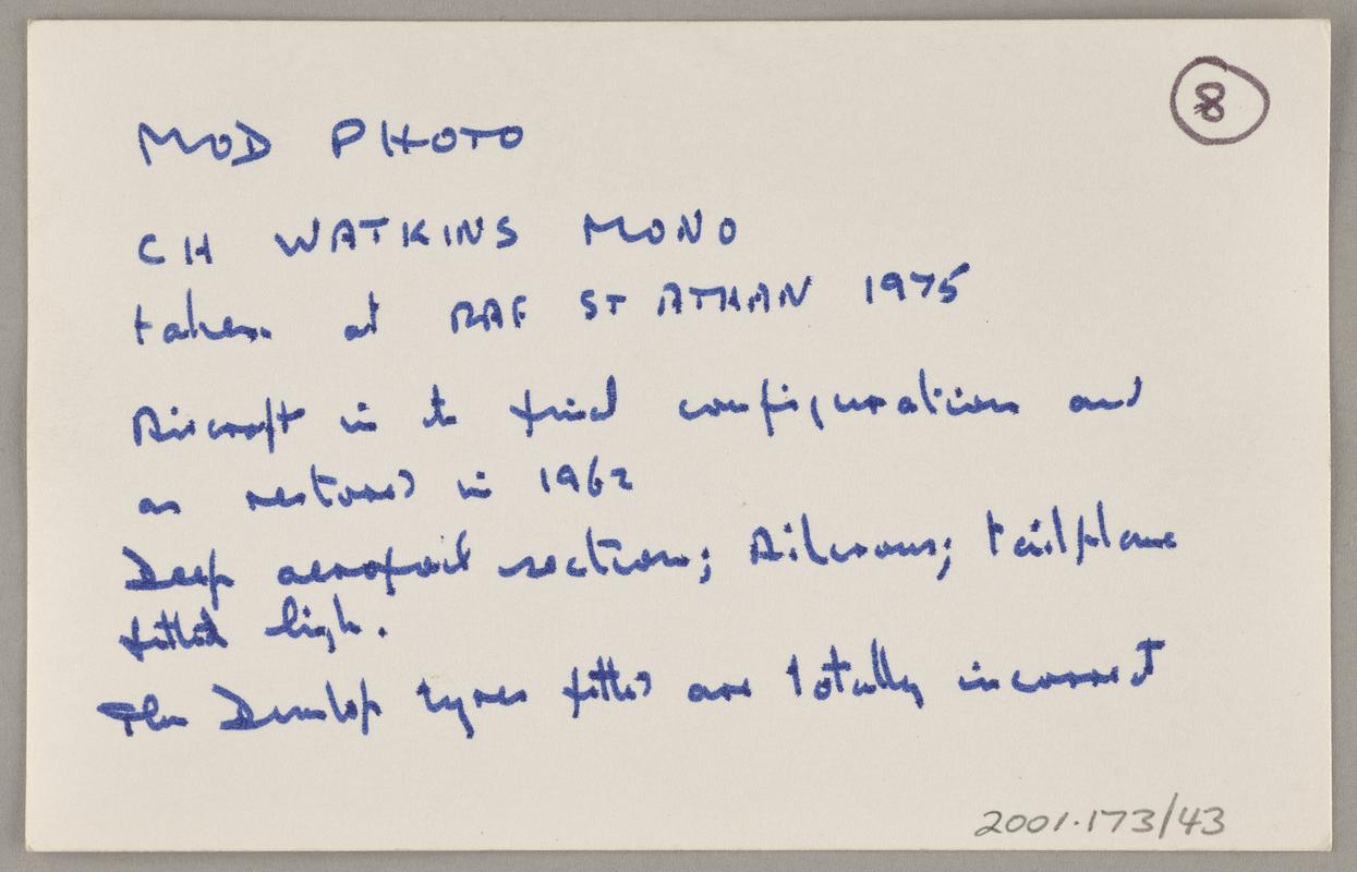 Watkins monoplane Robin Gôch, photograph