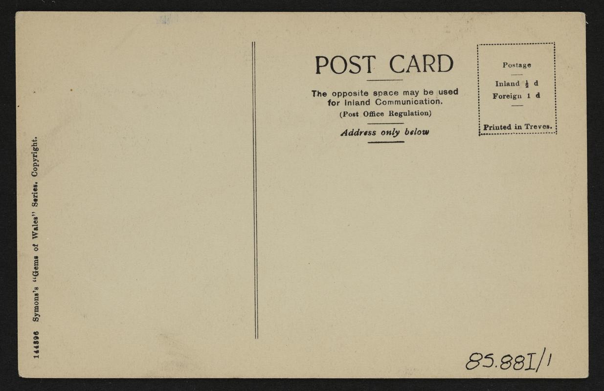 Llanberis Lakes & Snowdon Range from Carnarvon Road (postcard)