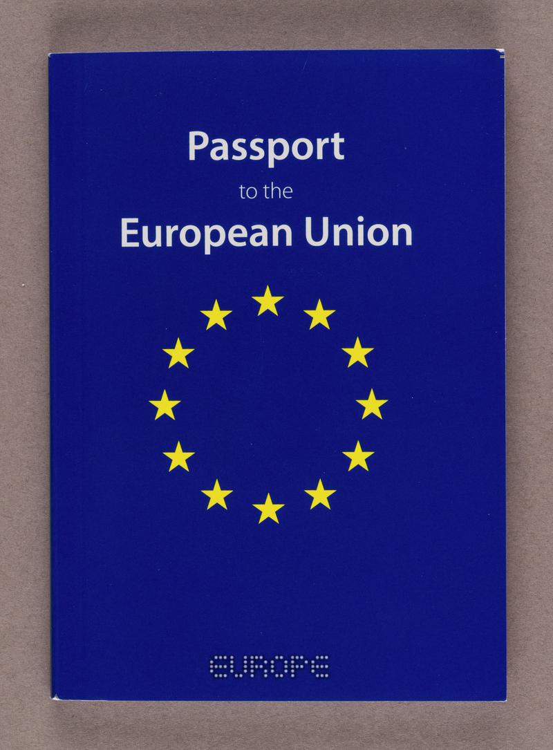 'Passport to the European Union'  booklet, with folded paper insert.
