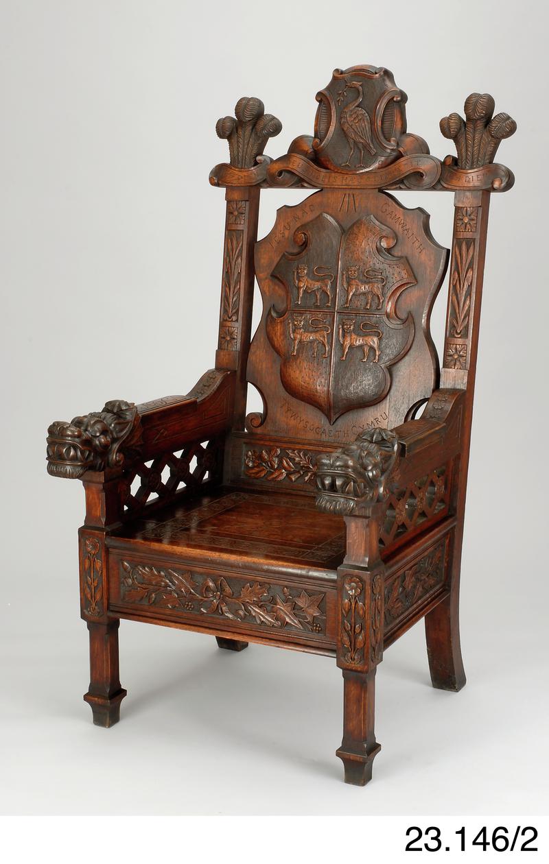 Eisteddfod chair, 1888