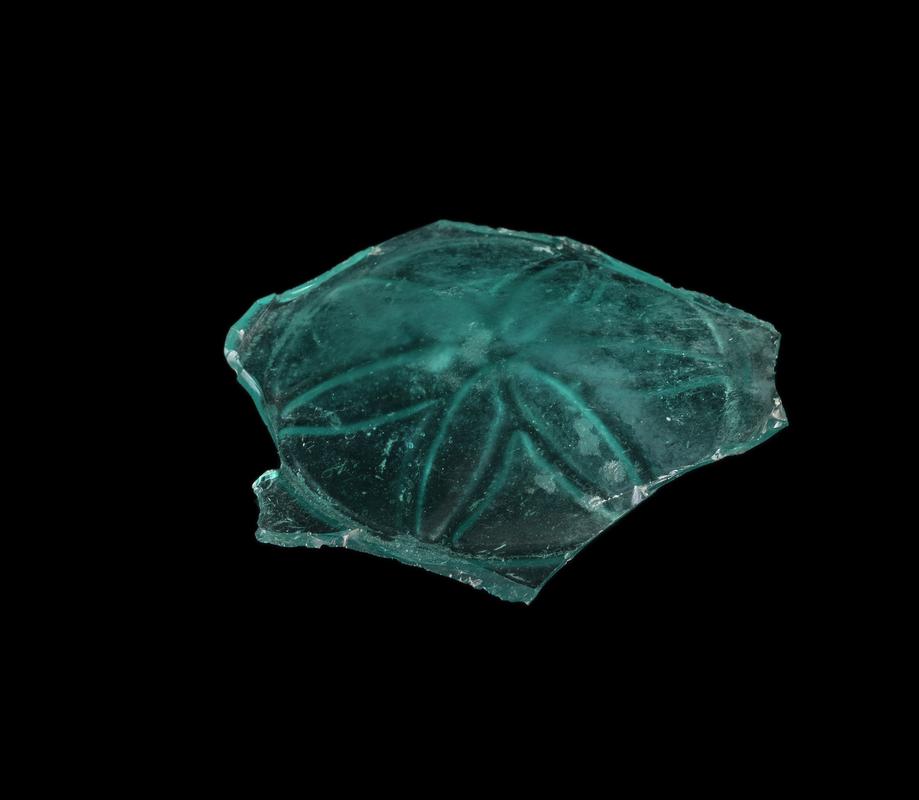 Roman glass bottle - base