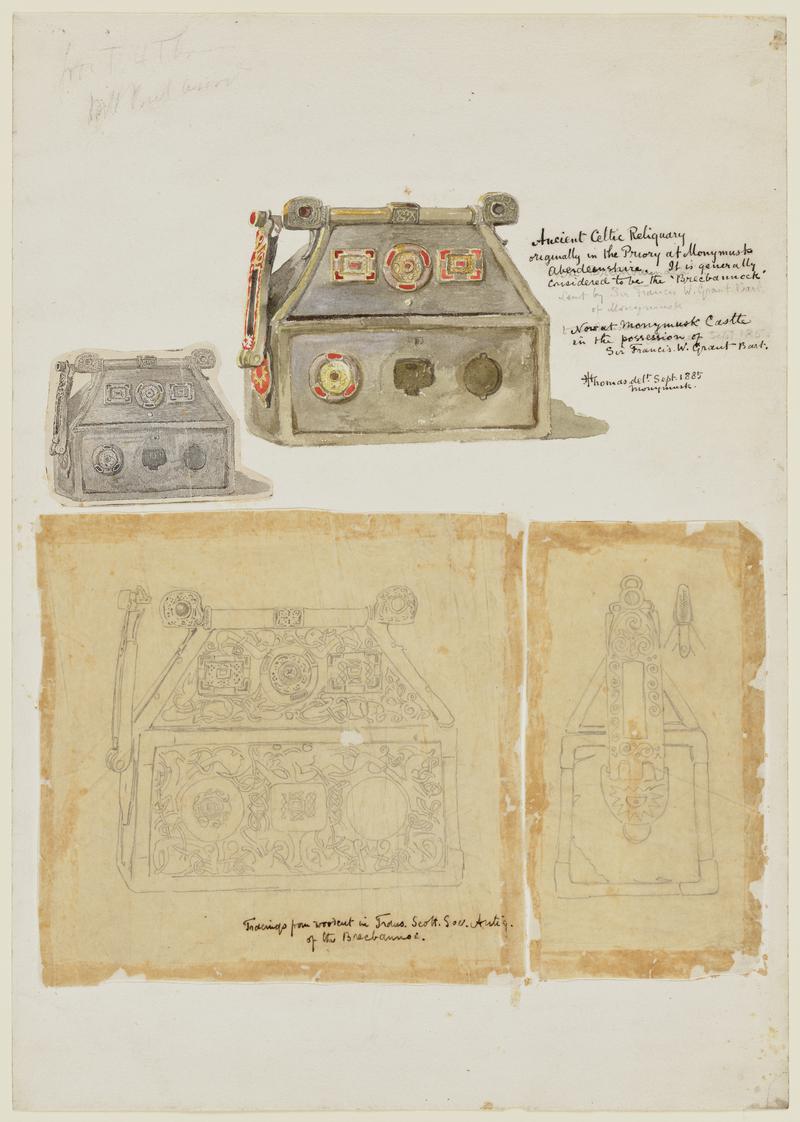 Ancient celtic reliquary at Monymusk Castle