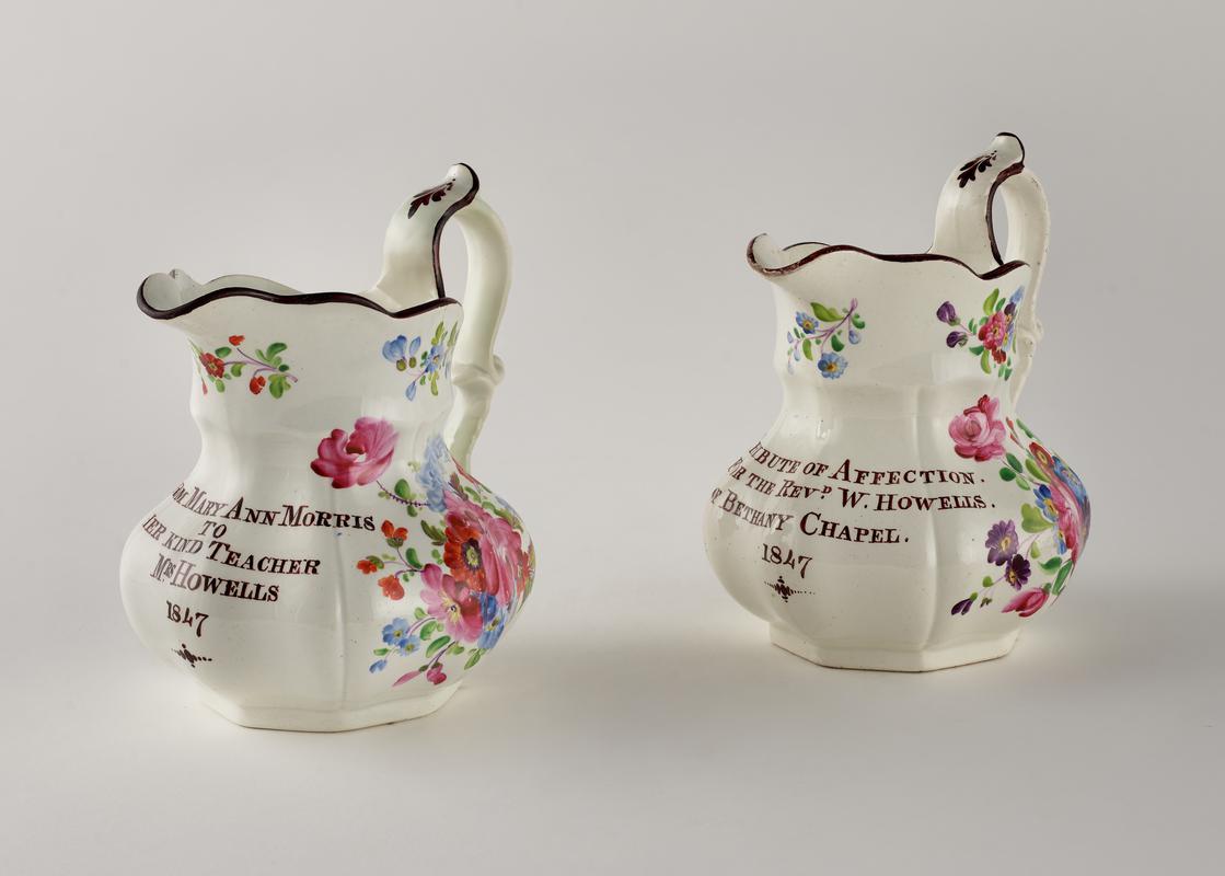 six jugs, 1835-1850
