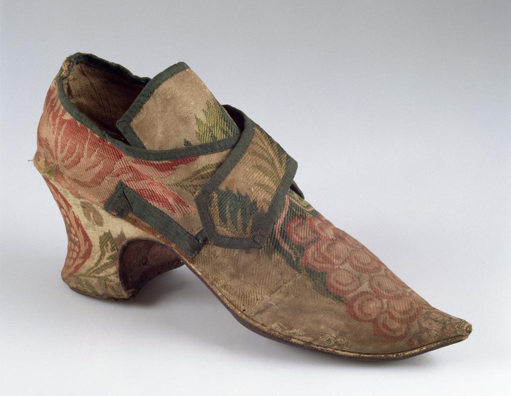18th Century women's silk shoe