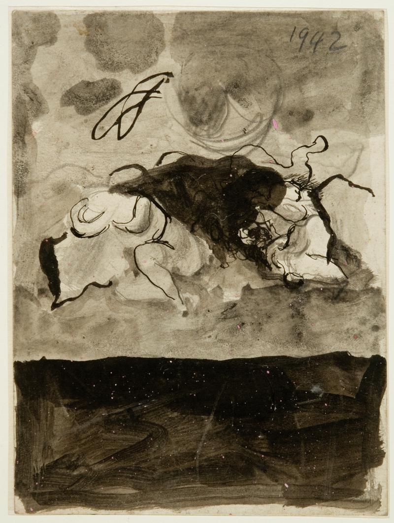 Study for illustration to poems by David Gascoyne