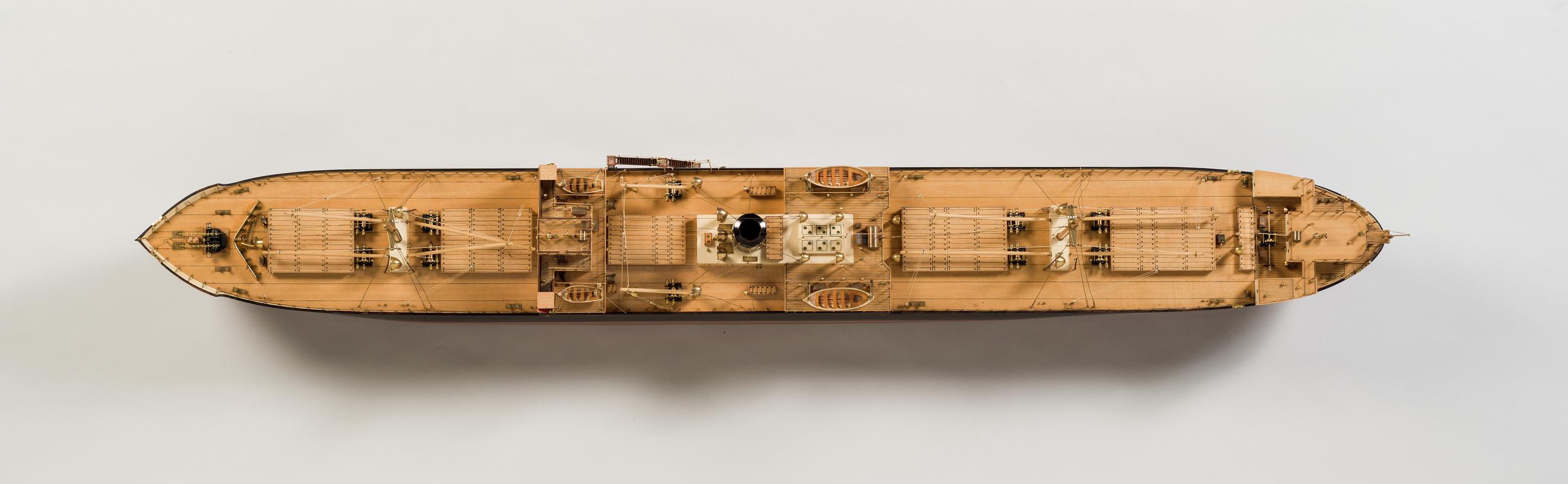 S.S. LLANASHE, full hull ship model