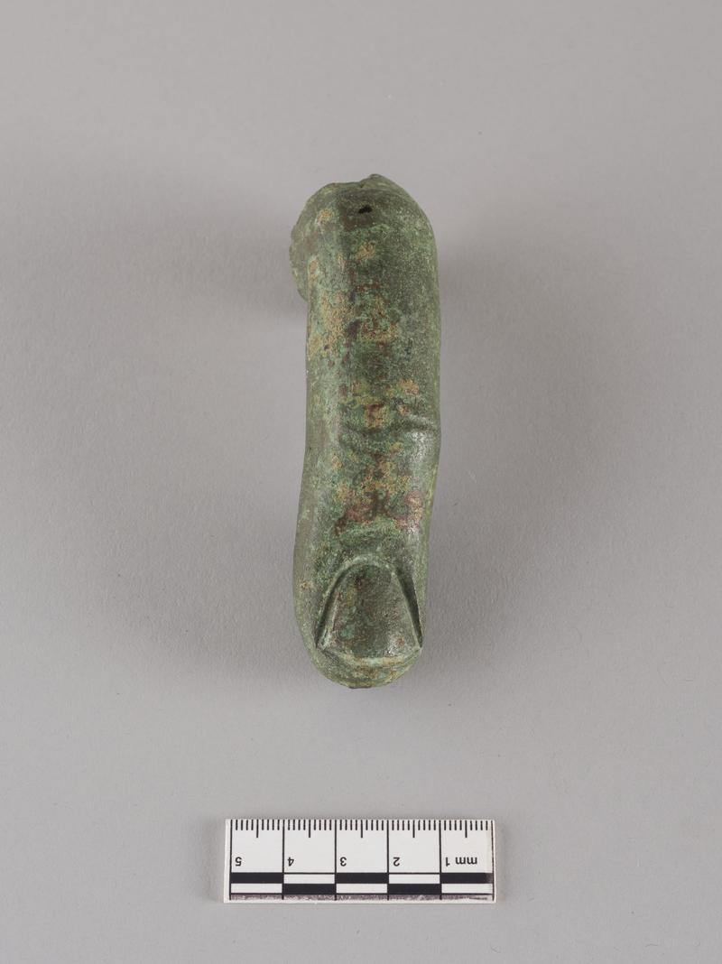 Roman copper alloy statue finger