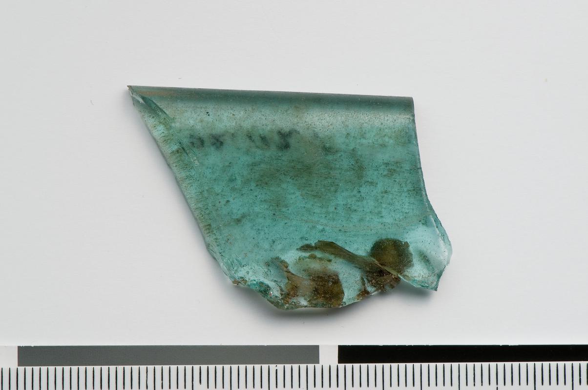 fragment of window glass
