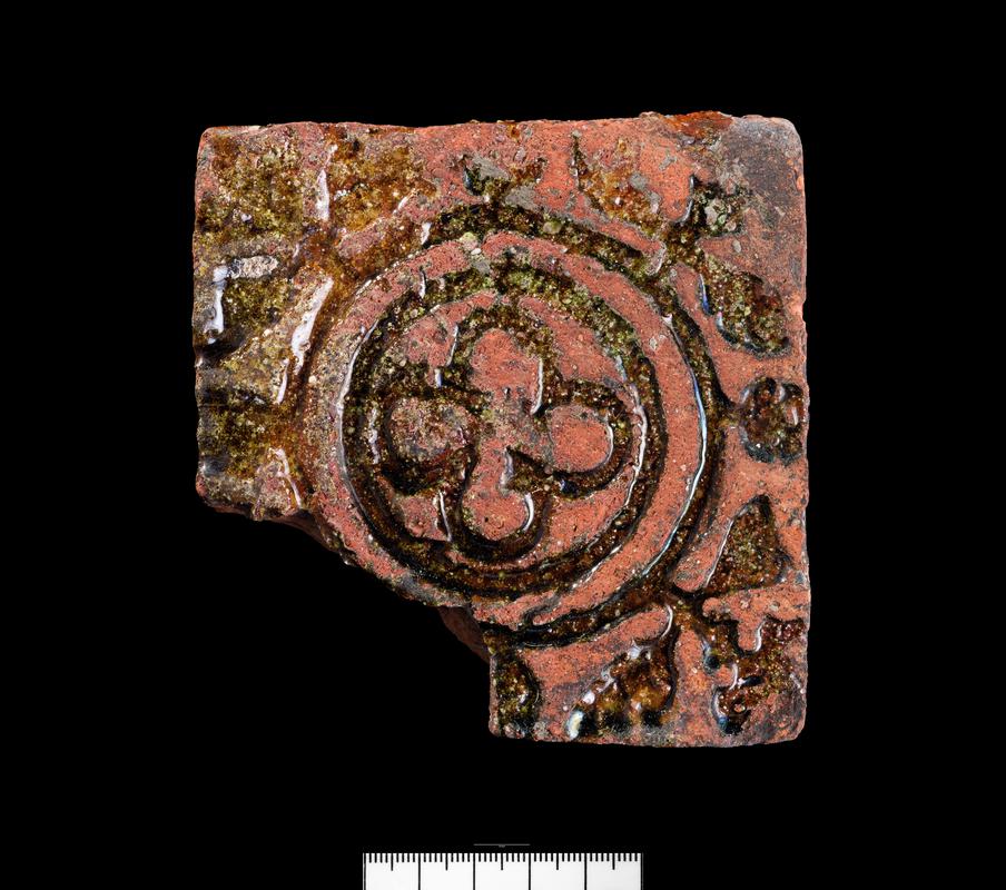 Medieval ceramic floor tile