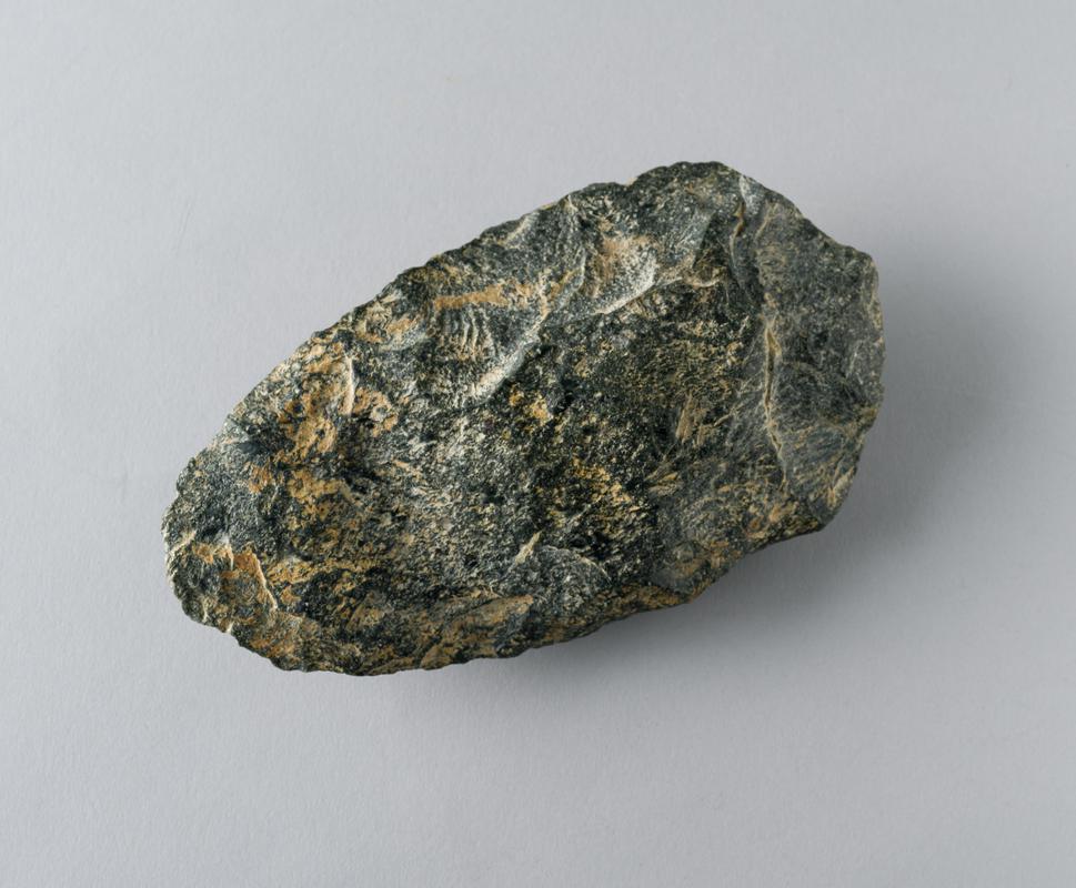 Lower Palaeolithic stone handaxe . Pontnewydd Cave