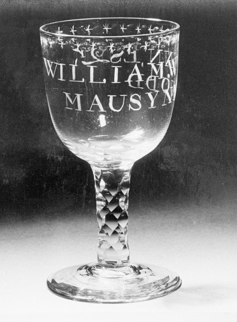 Glass goblet, Gwynedd, 18th century