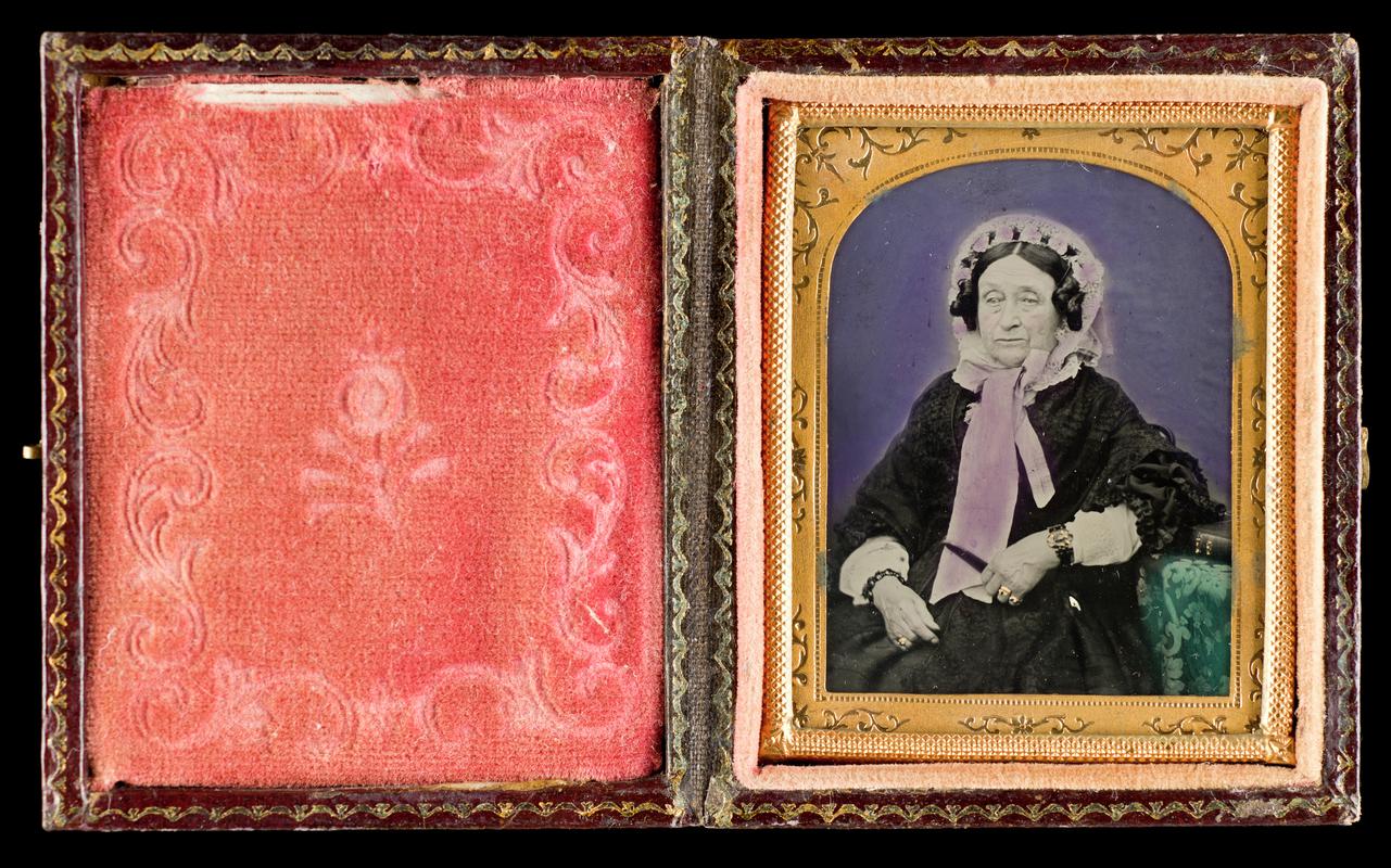 Case with portrait of a woman, c.1870-1880