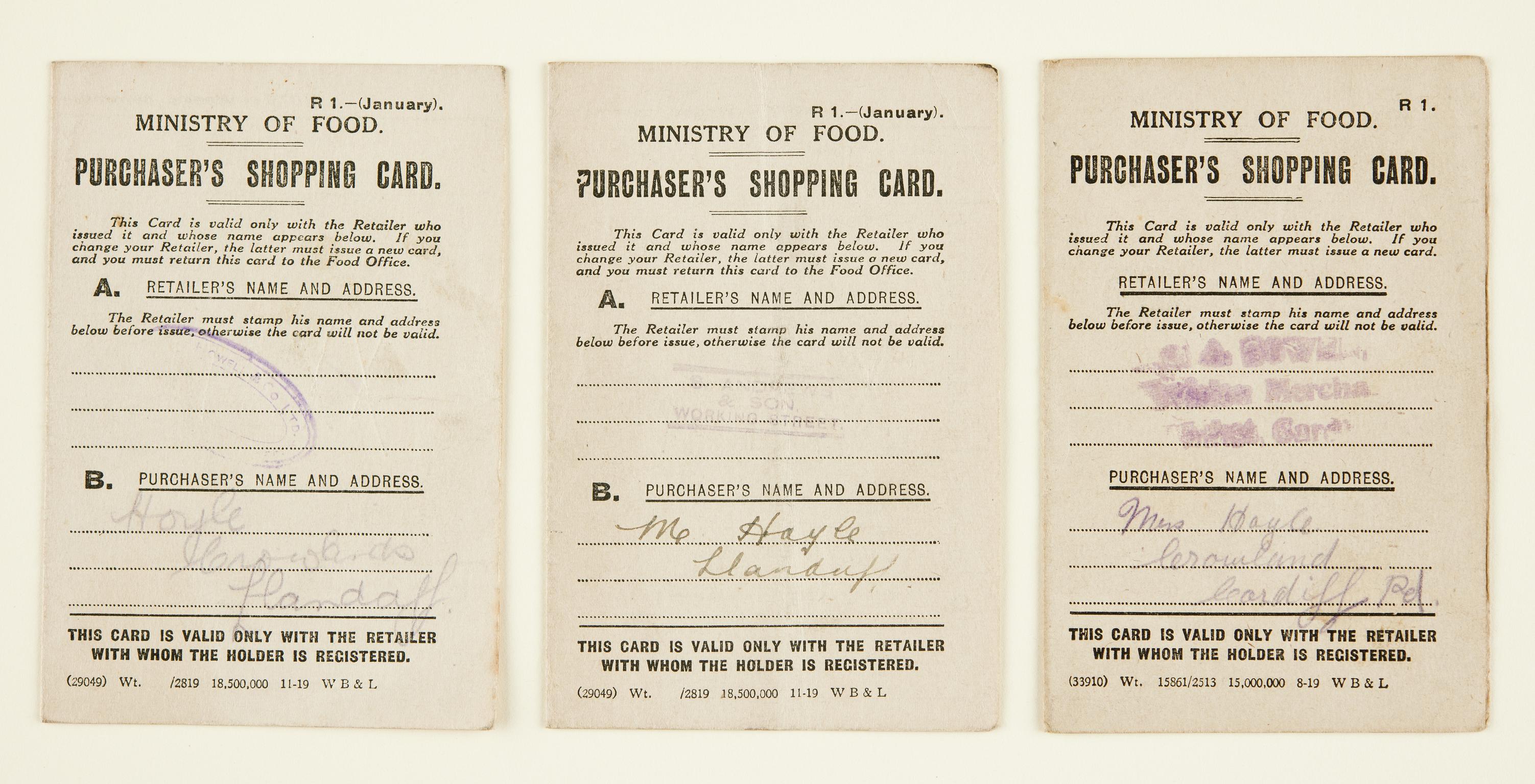 The Purchaser's Shopping Card