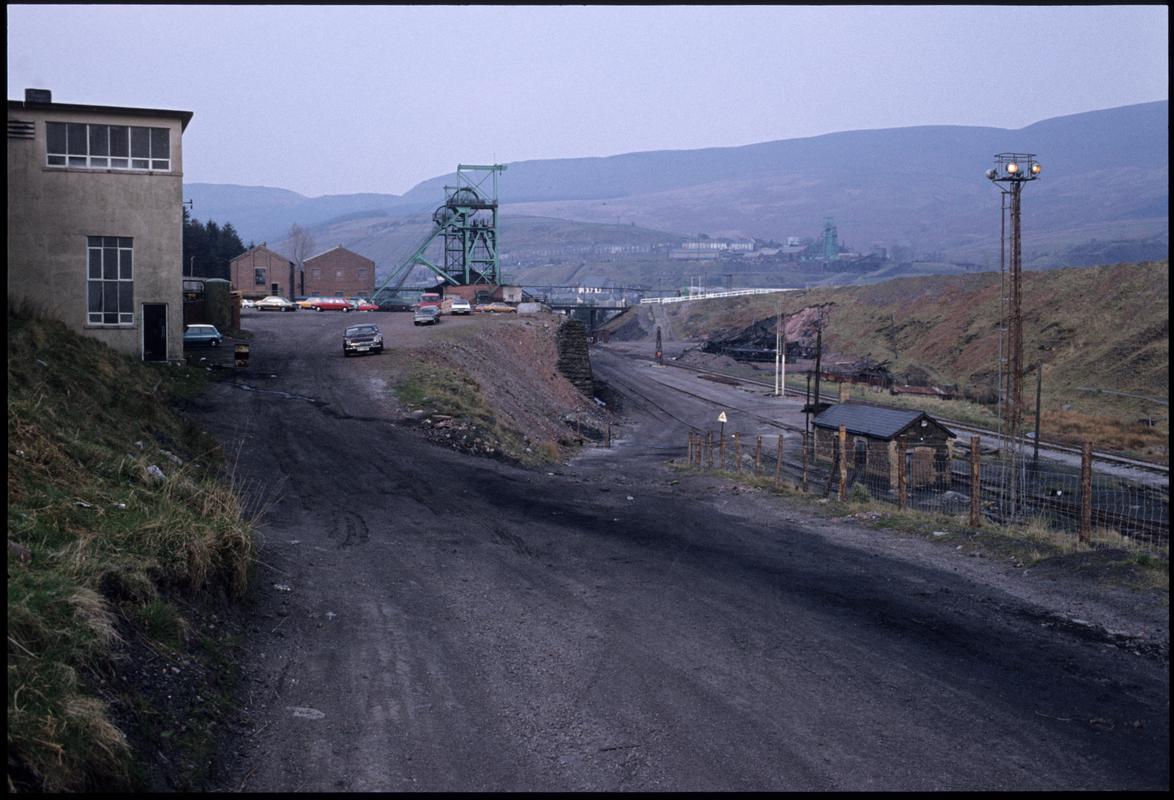 Colour film slide showing a general surface view of Wyndham Colliery, April 1980.