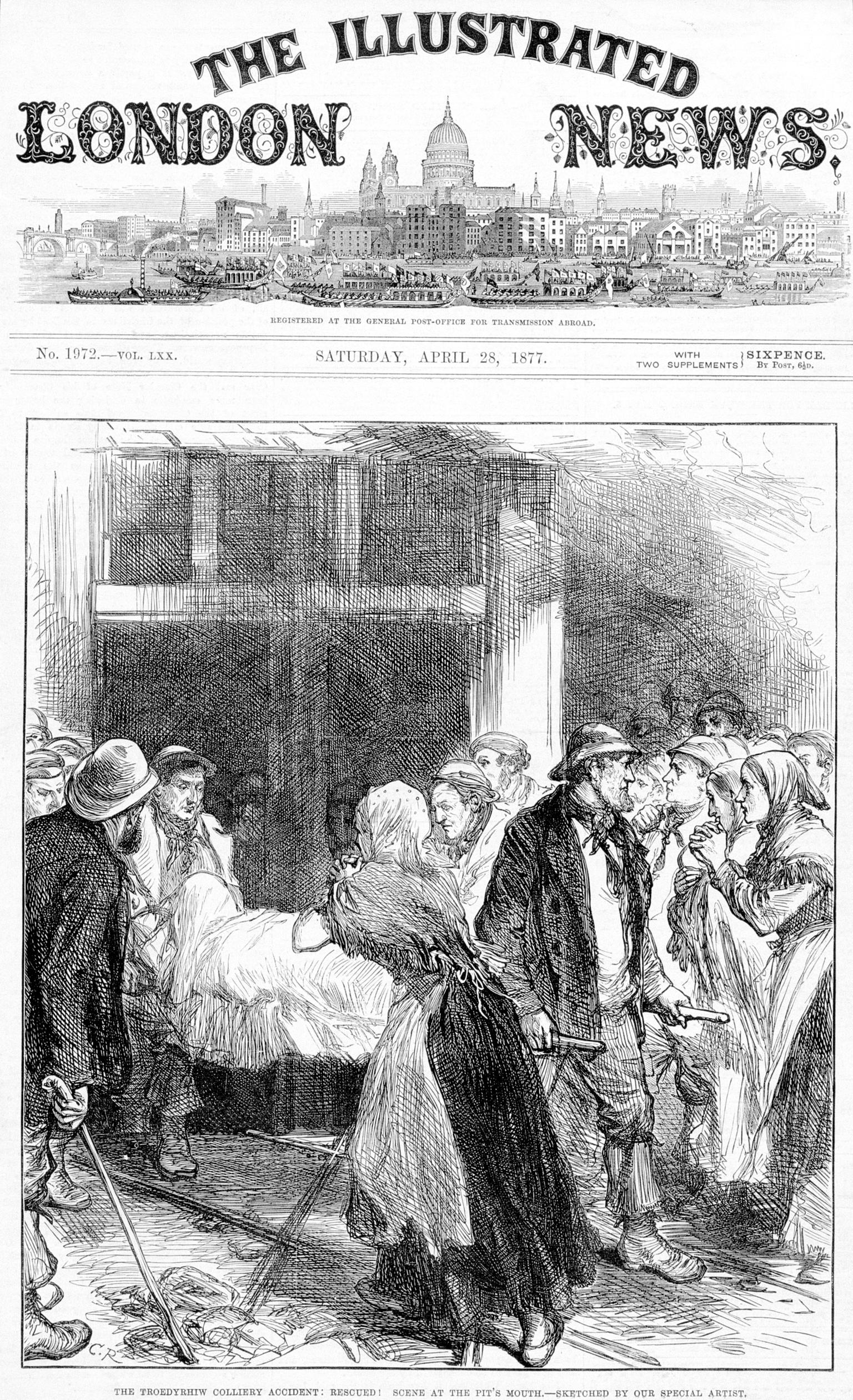 The Troedyrhiw Colliery Accident (print)