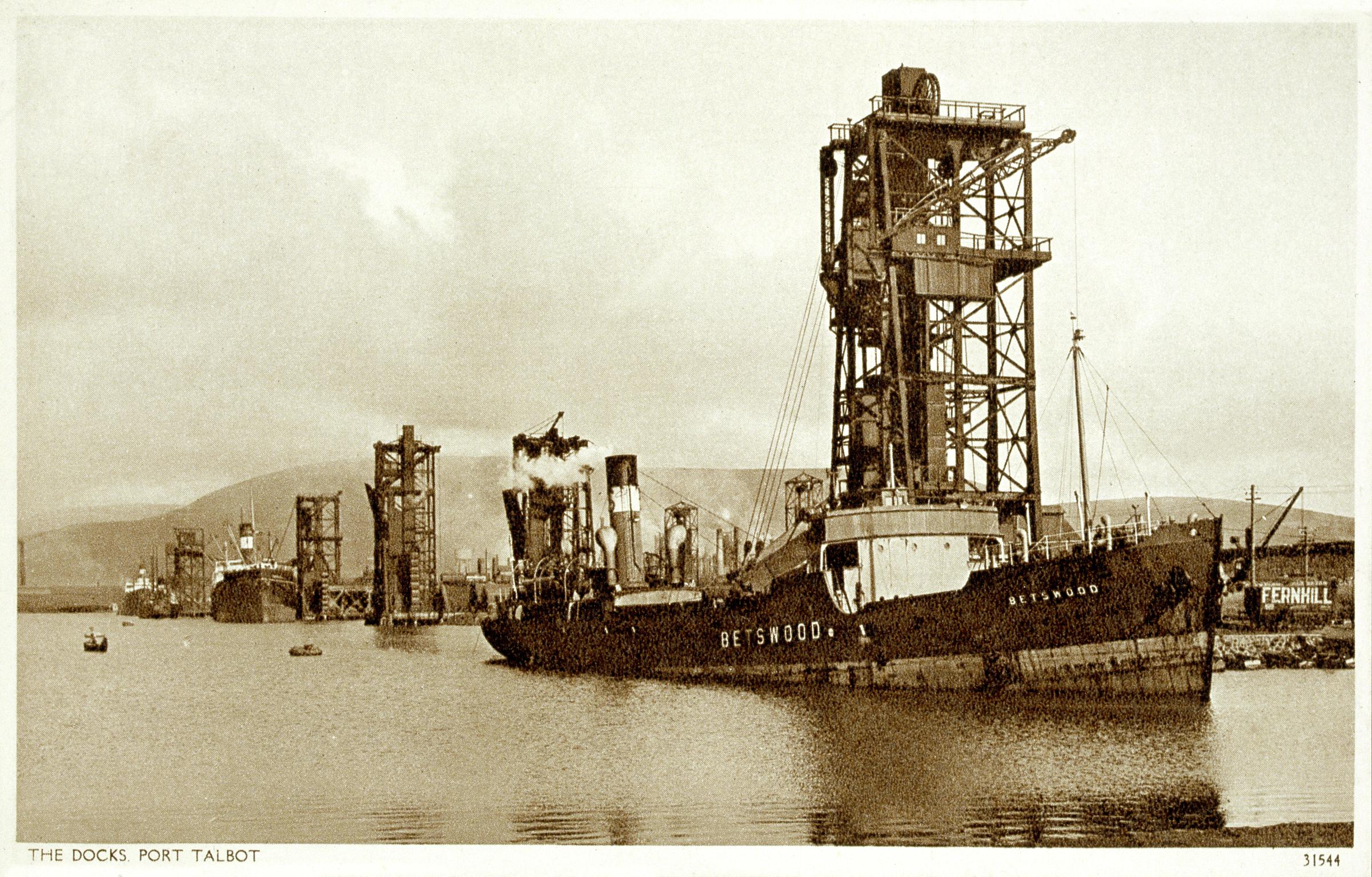 The Docks. Port Talbot (postcard)