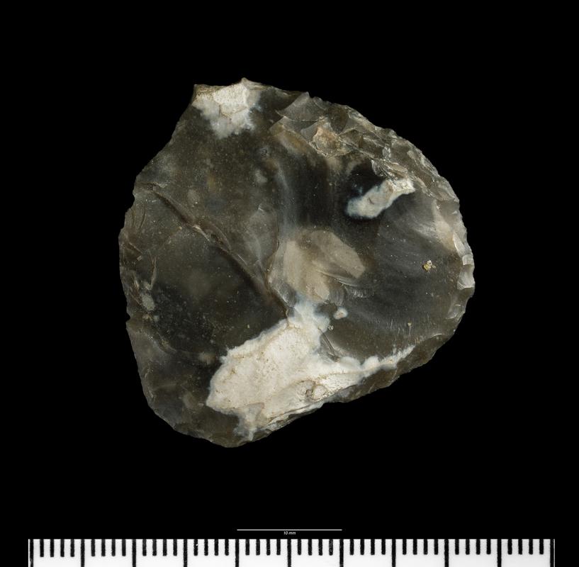 Early Bronze Age flint arrowhead roughout barbed and tanged