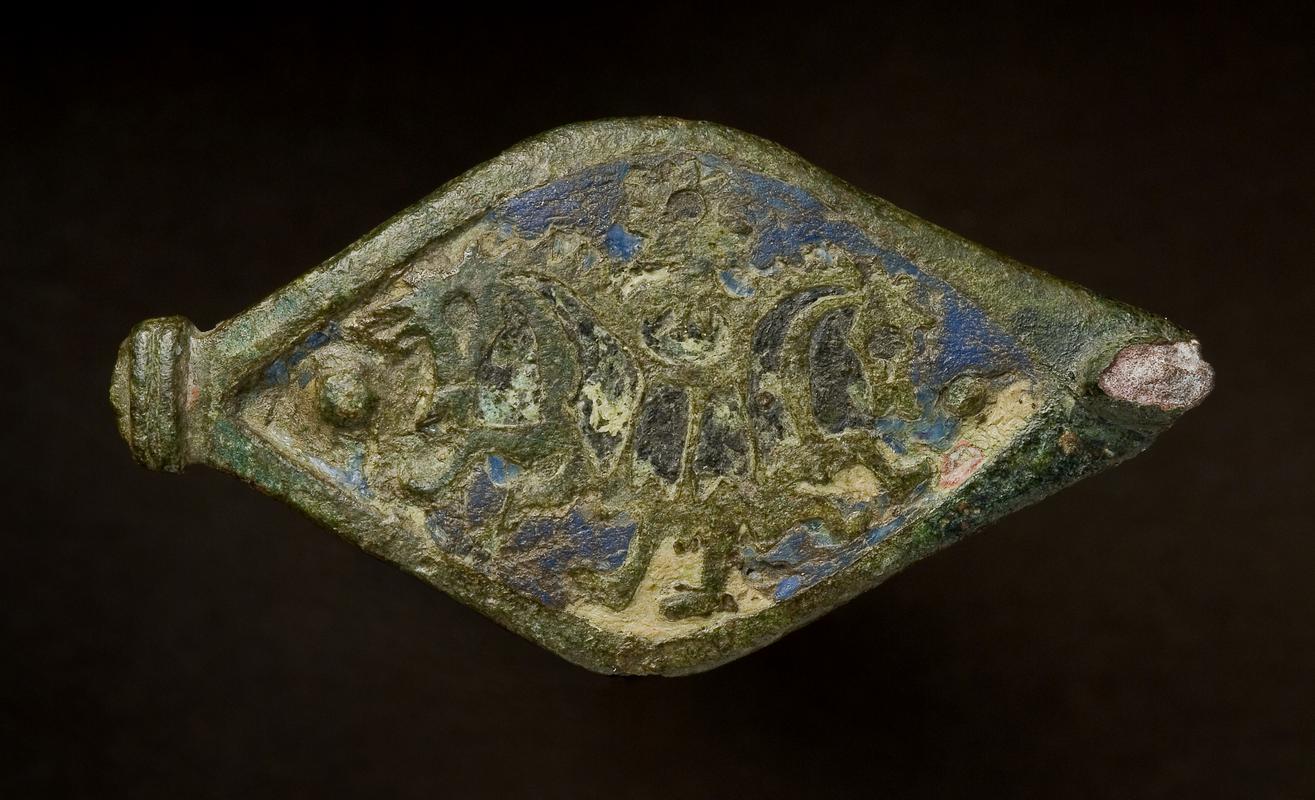 copper alloy plate brooch