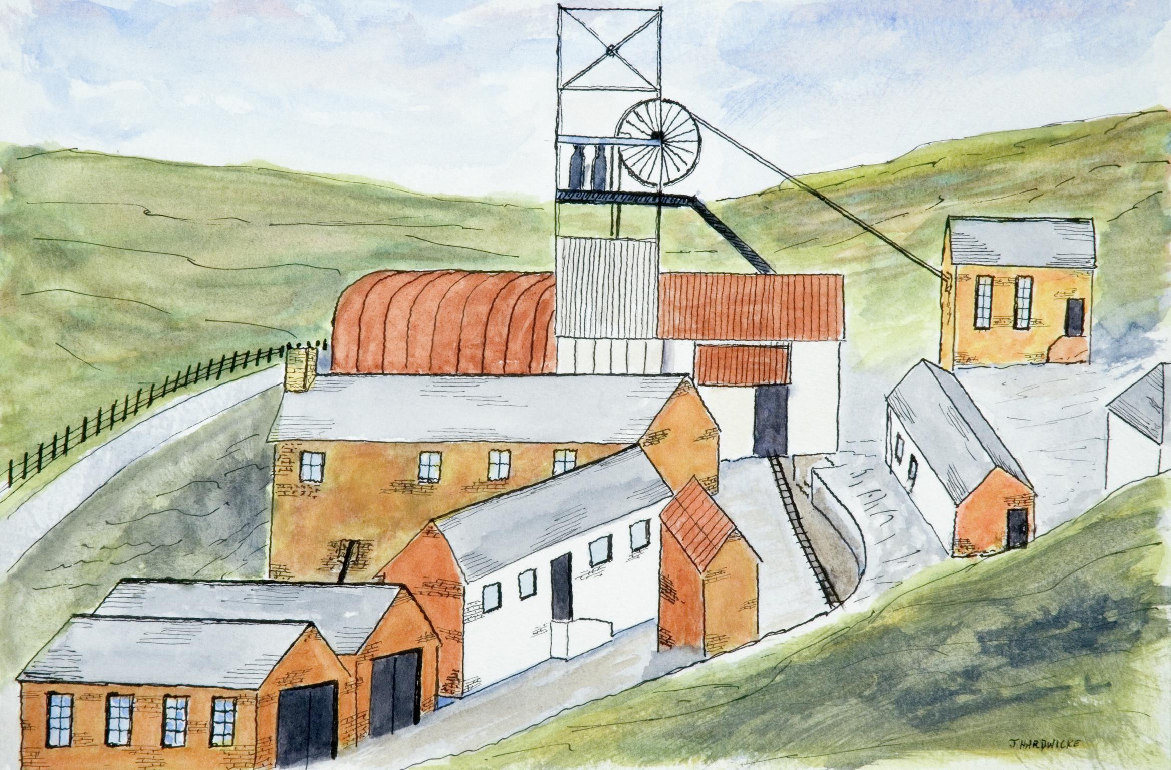 Big Pit Colliery, painting