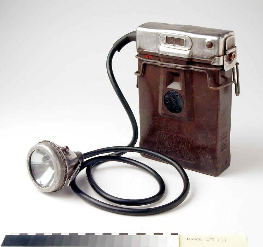 Miner's electric cap lamp Type CG L1/F1 1947 STD