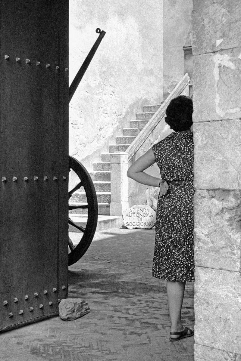 ITALY. Sicily. Taormina. Street scene. 1964.