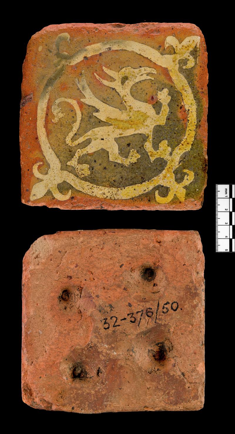 Medieval ceramic floor tiles