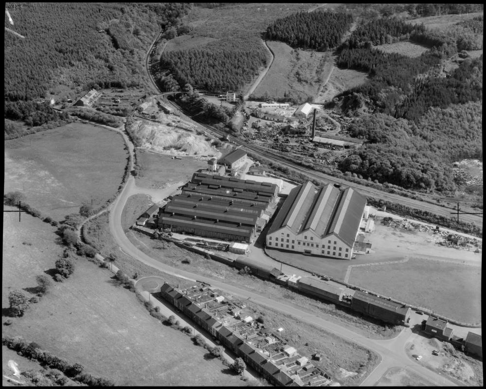 Aerial view of Ryan Engineering factory, Harold Wilson Estate.