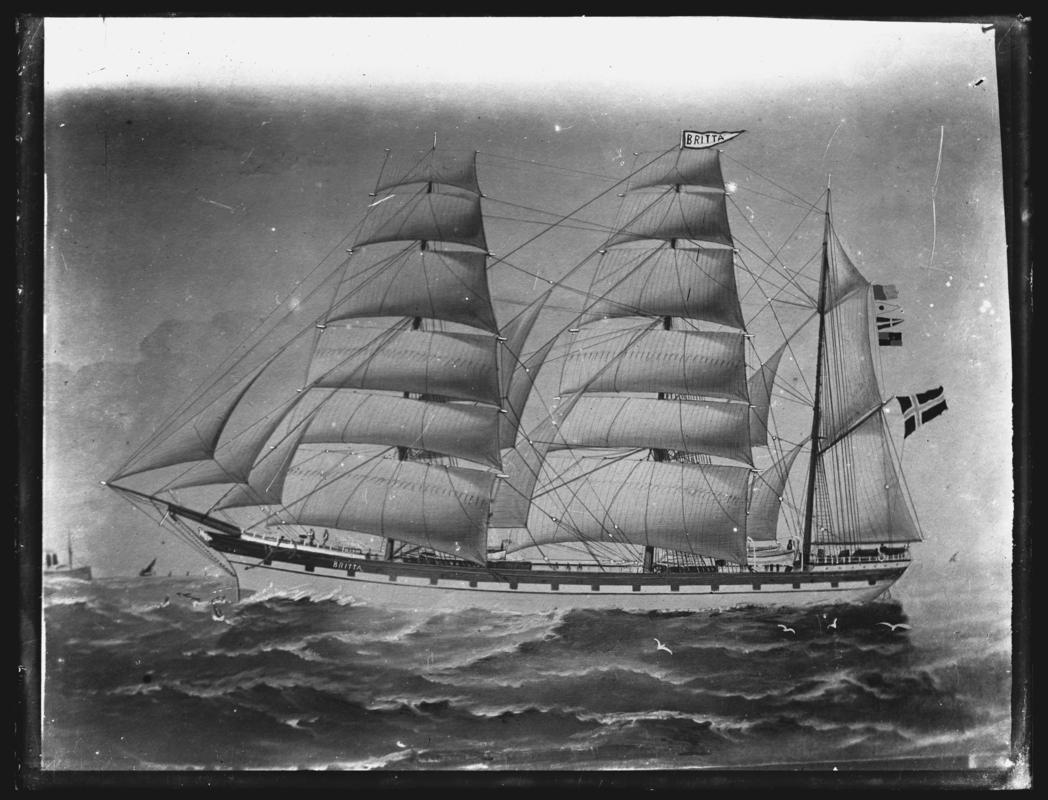 BRITTA, glass negative