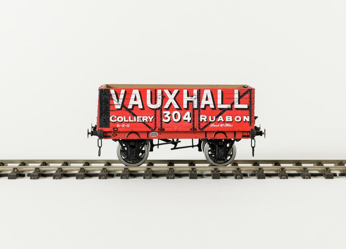 model, train truck, Vauxhall Colliery, Ruabon, No 304