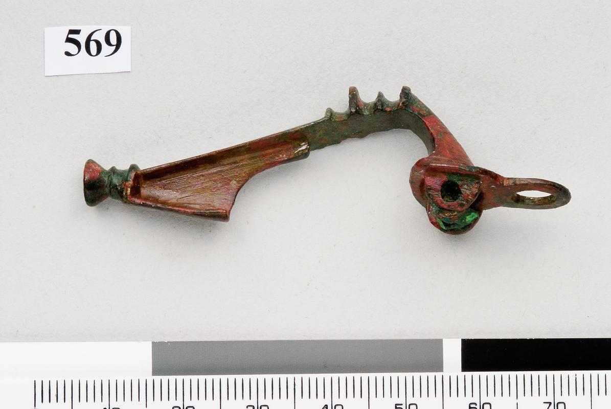 Roman copper alloy Trumpet brooch