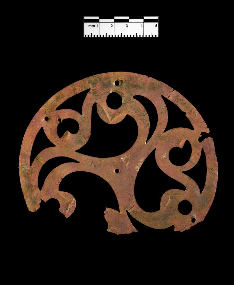 Late Iron Age / Roman copper alloy ornamental disc