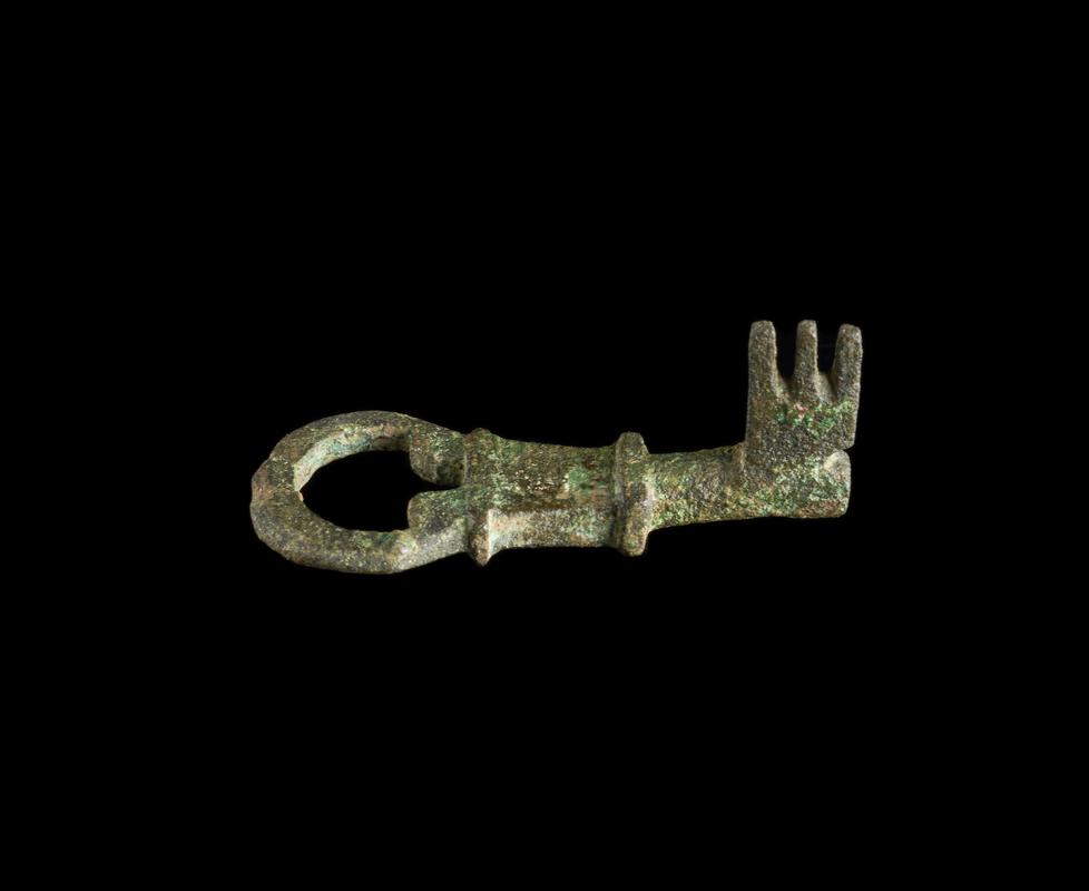 Roman copper alloy rotary lock key