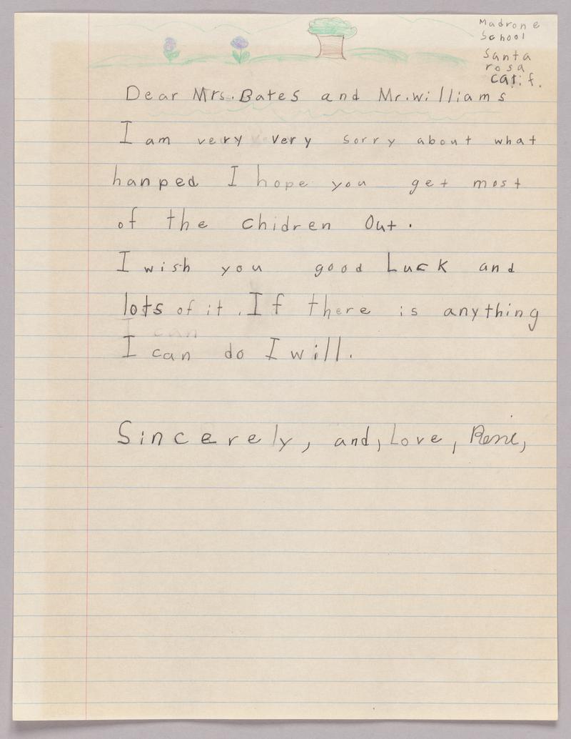 Aberfan, letter