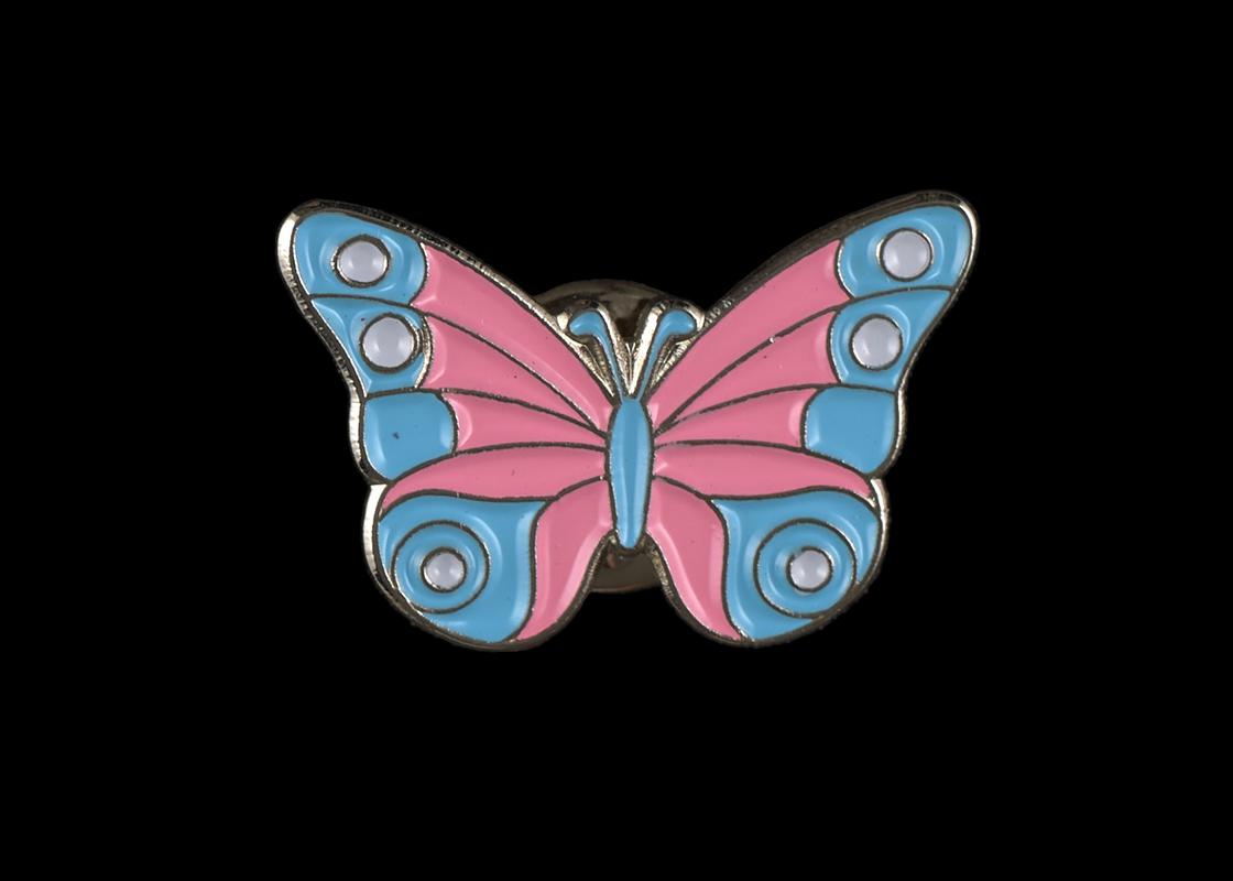 Sadie's Butterflies pin badge