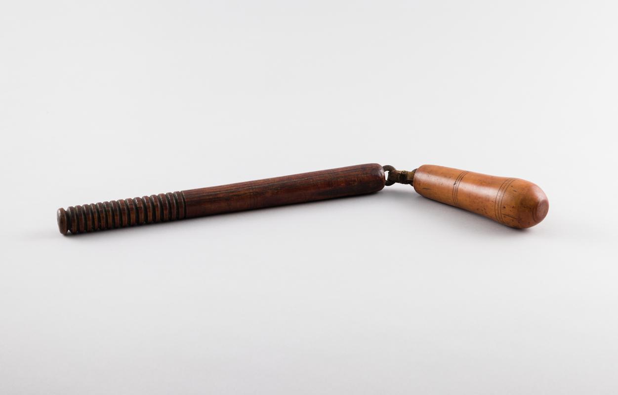 Constable's staff with separate end piece from Crynant, Glamorgan
