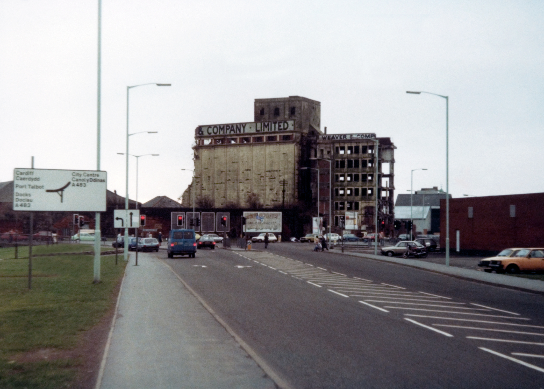 Weaver's flour mills, Swansea, photograph
