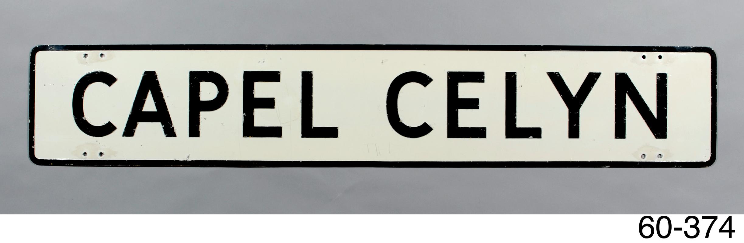 Road sign 'Capel Celyn'
