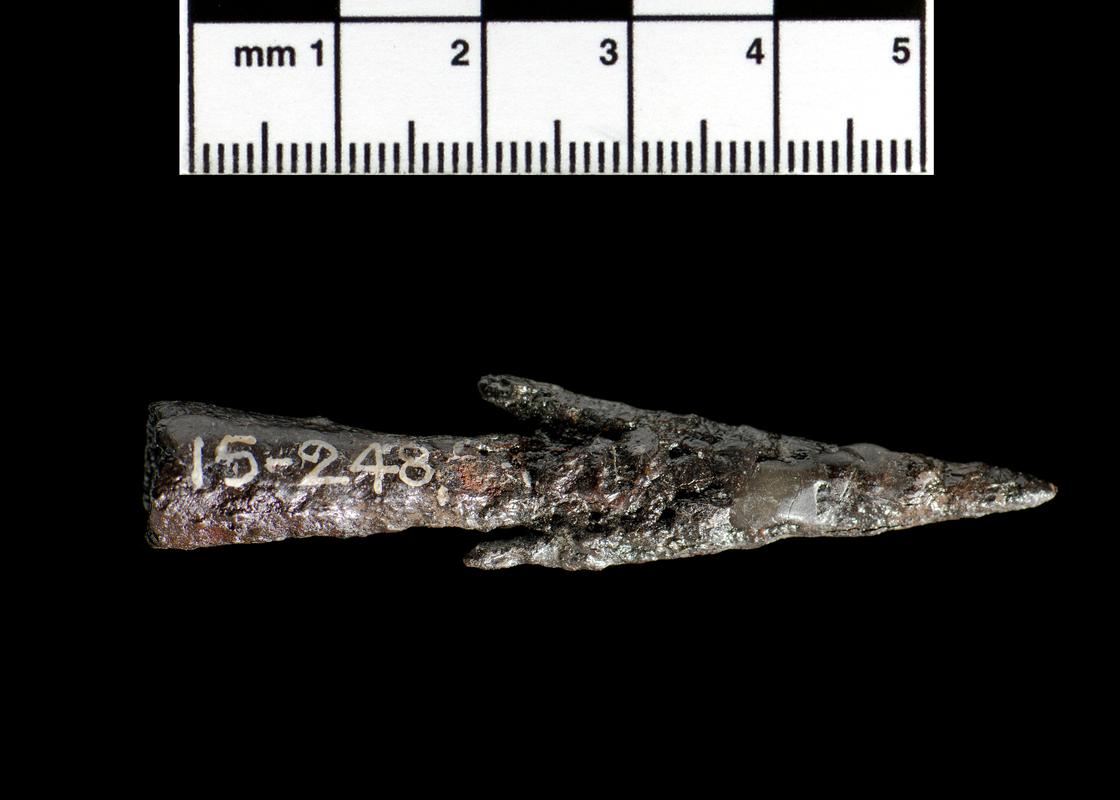 Medieval iron socketed arrowhead
