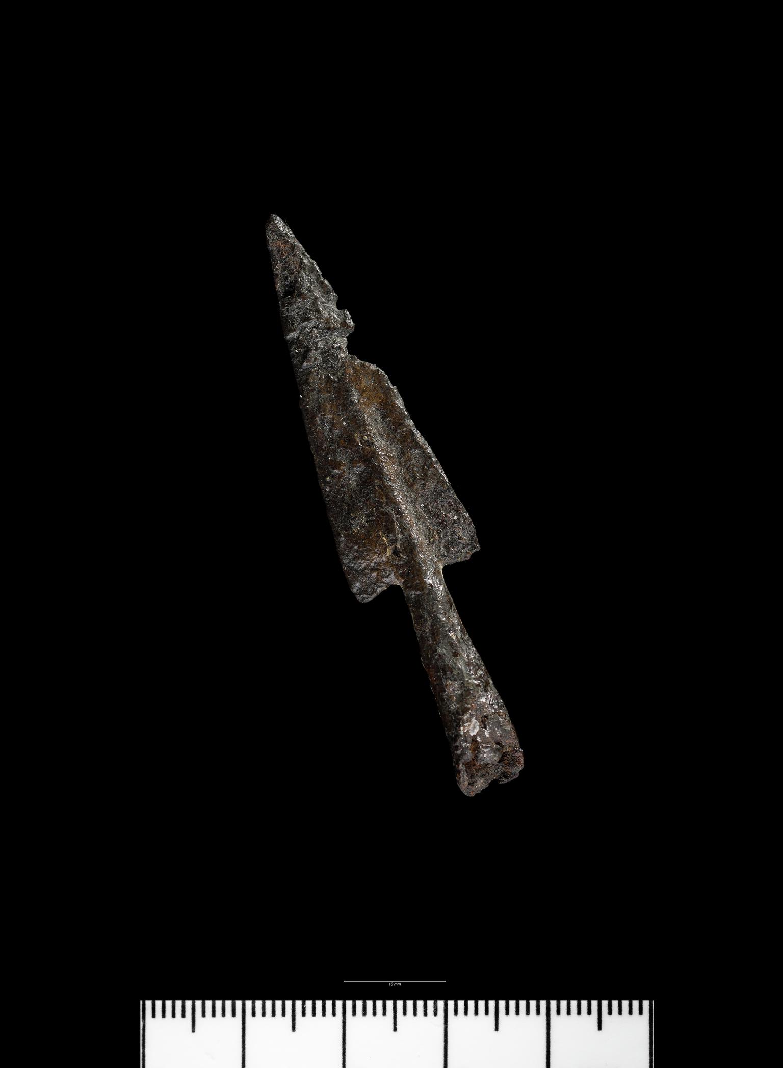 Medieval iron socketed arrowhead
