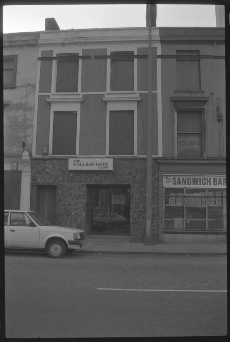 The Village Gate Club & Sandwich Shop, Bute Street.